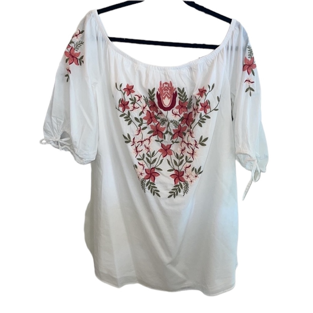 Hinge Sheath Embroidered White Dress Size Medium NWT - Picture 5 of 16